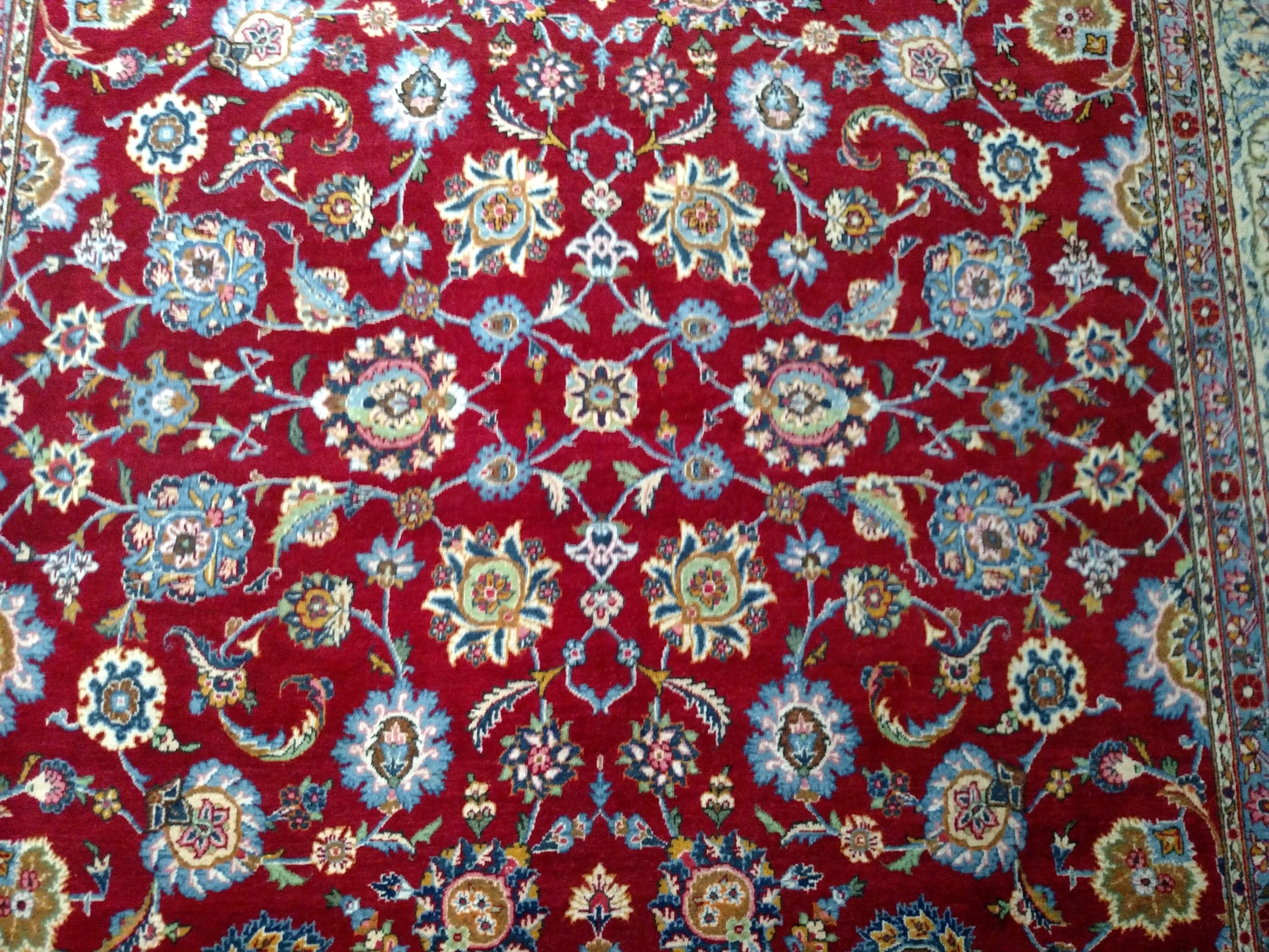 Room-Sized Kashan Persian Rug