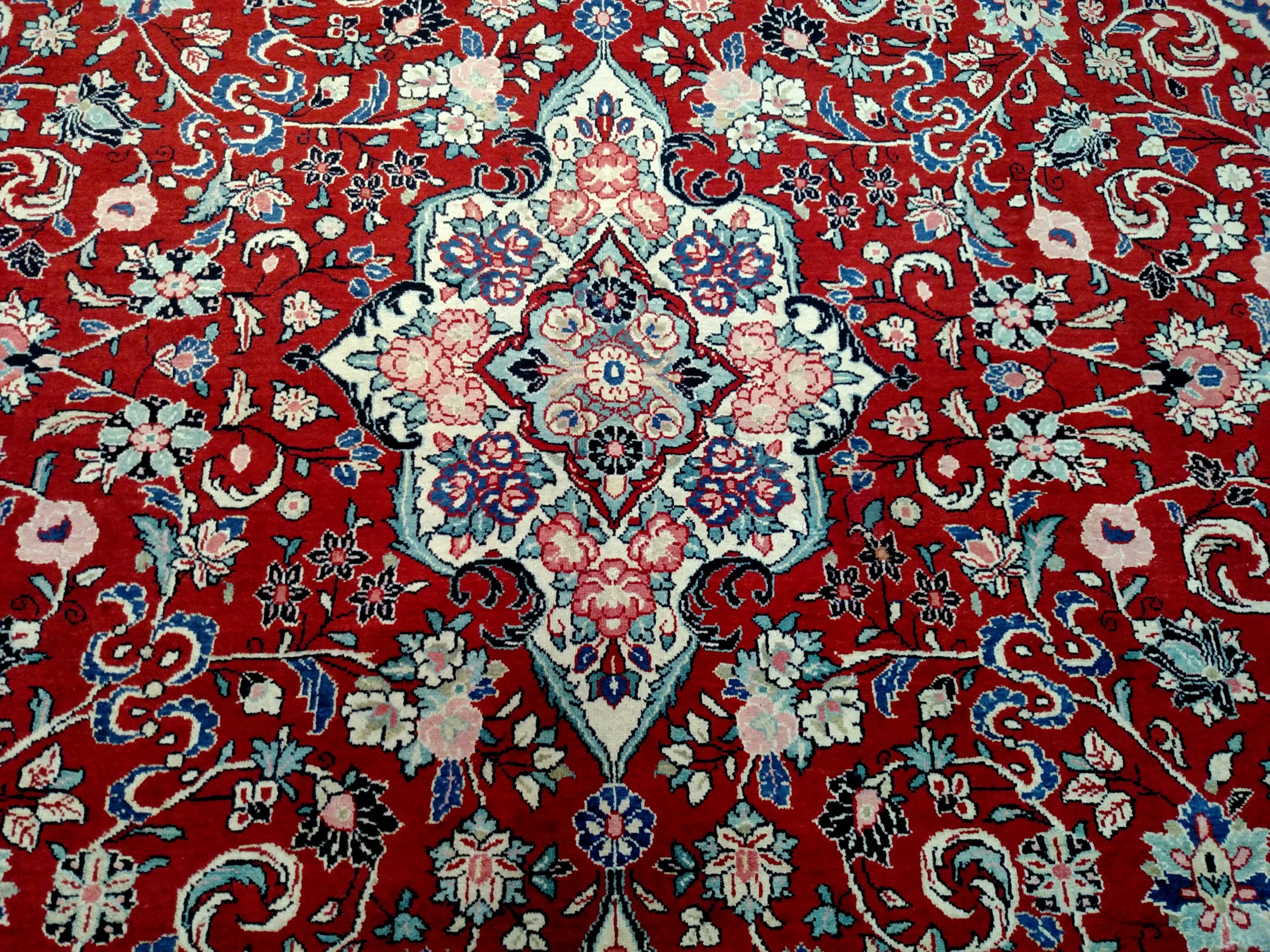 Semi-Antique Mahal Persian Rug