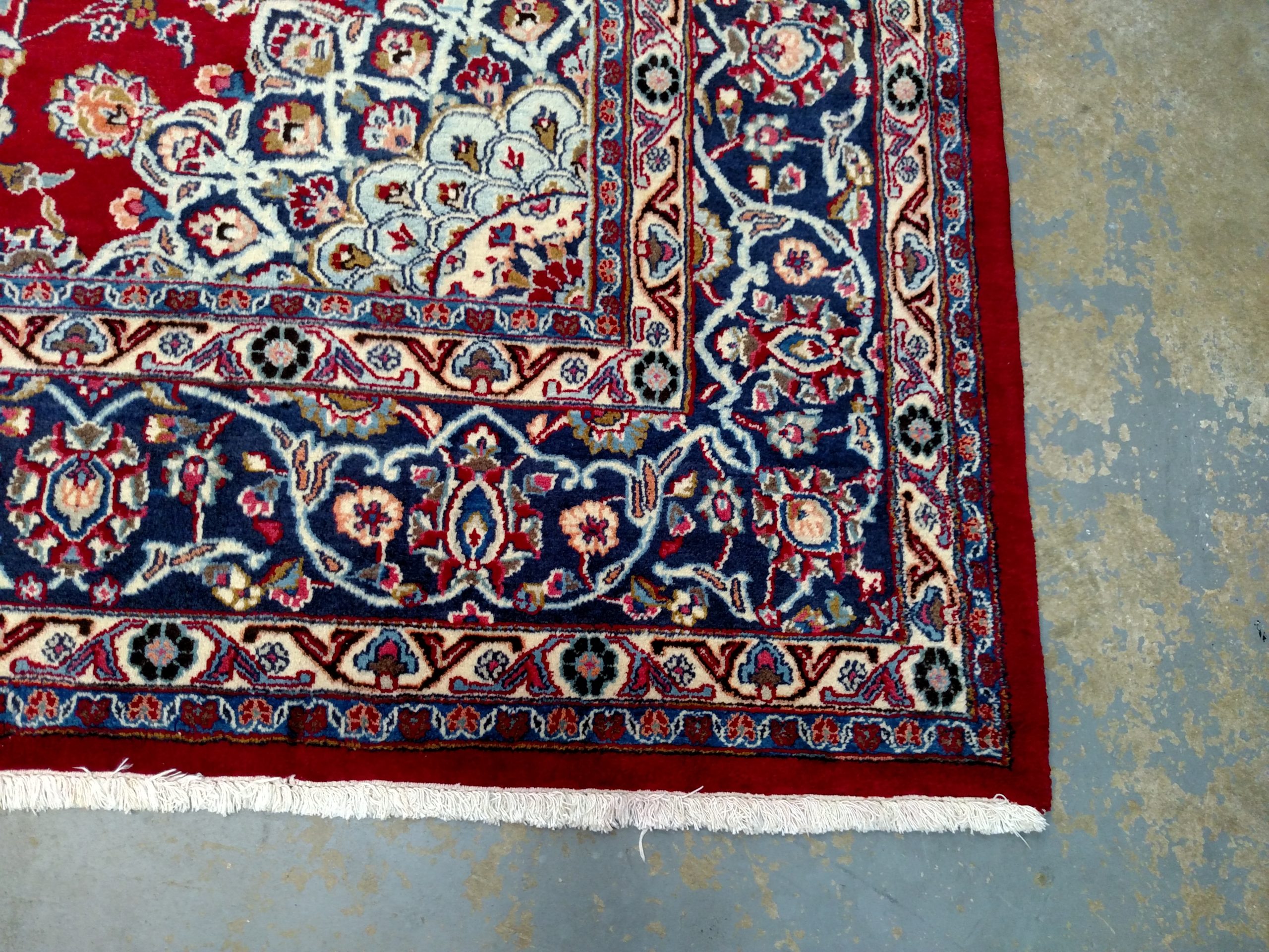 Vintage Mashad Persian Rug