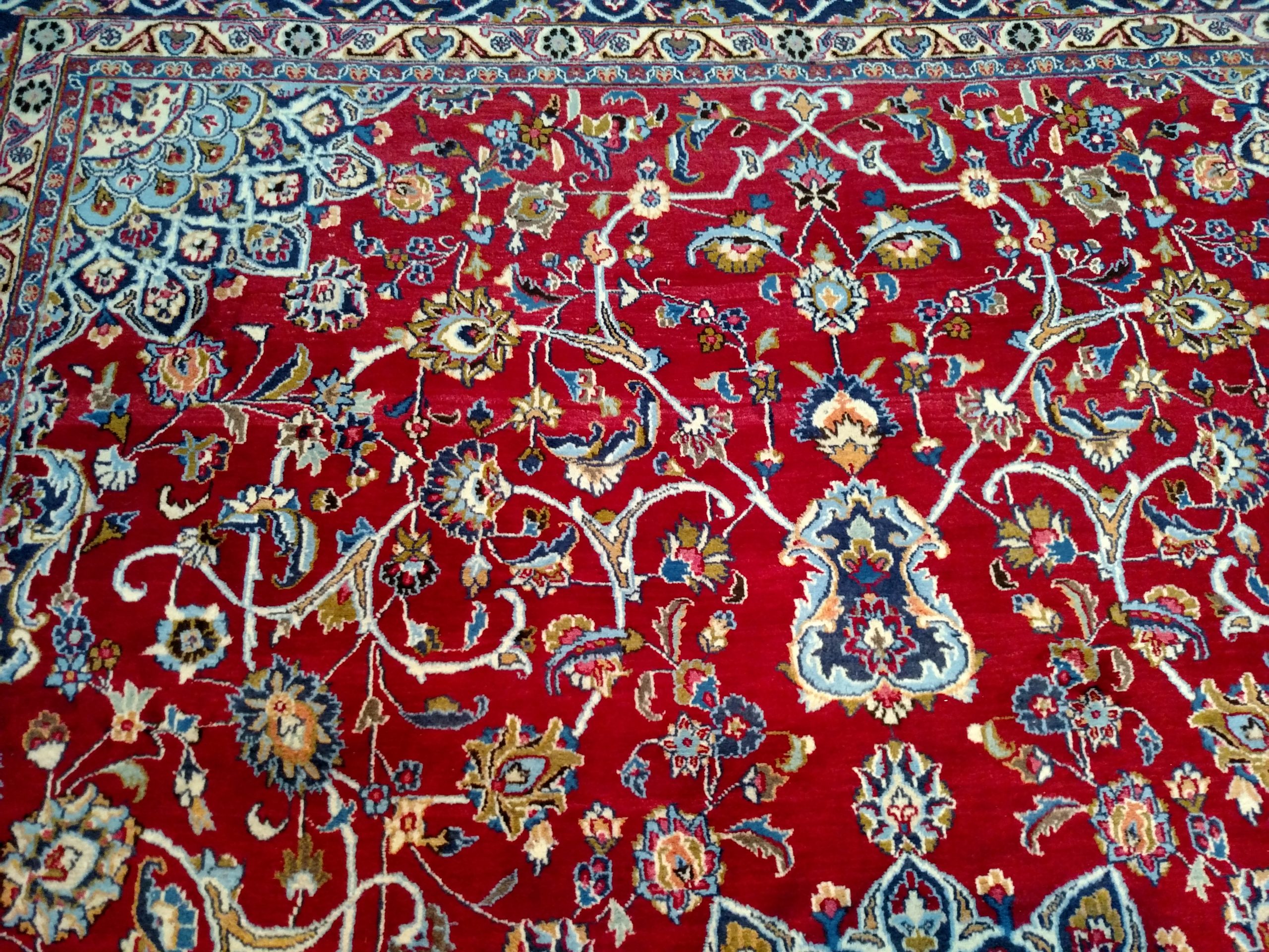 Vintage Mashad Persian Rug