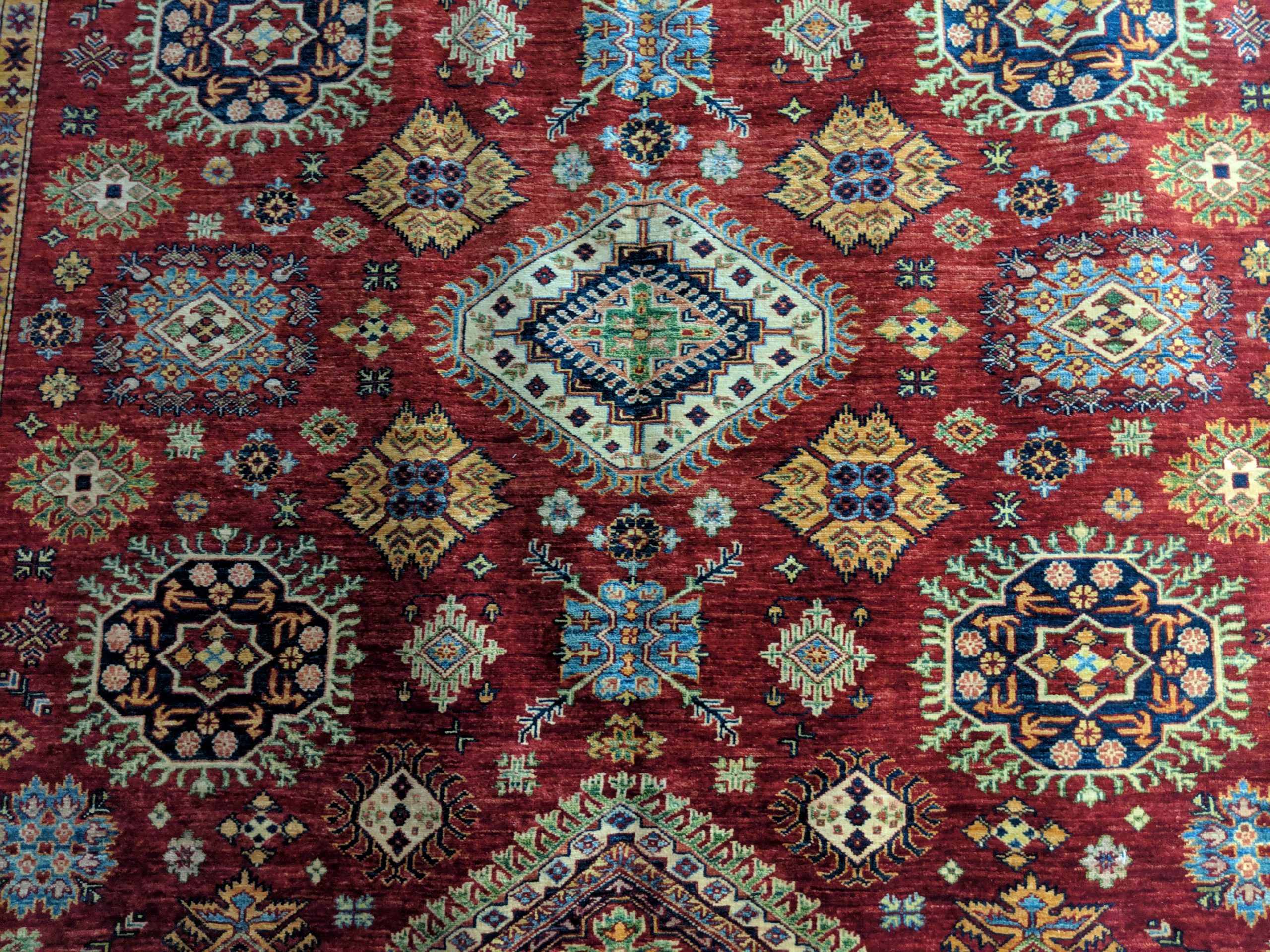 Kazak-Style Afghani Rug