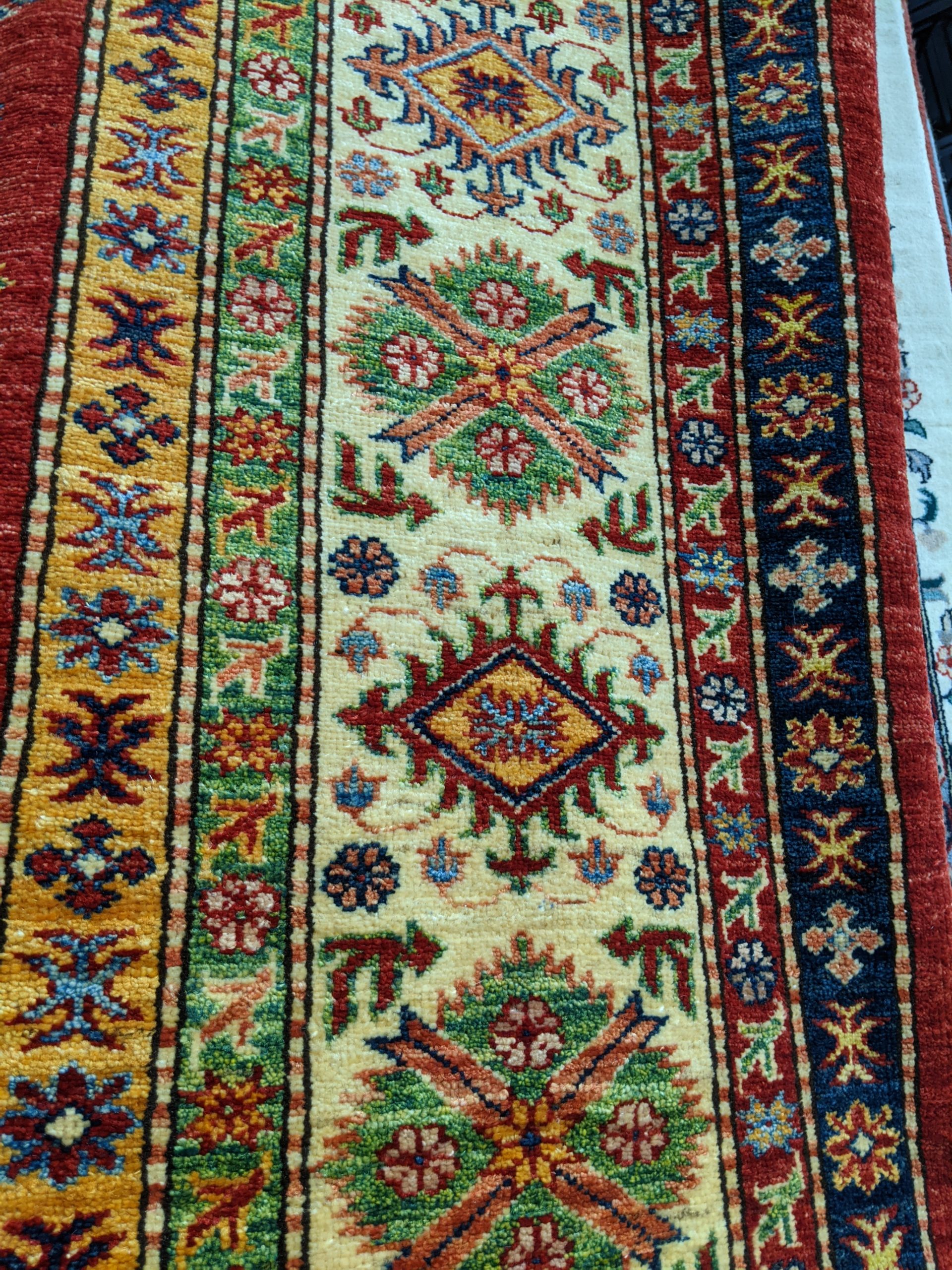 Kazak-Style Afghani Rug