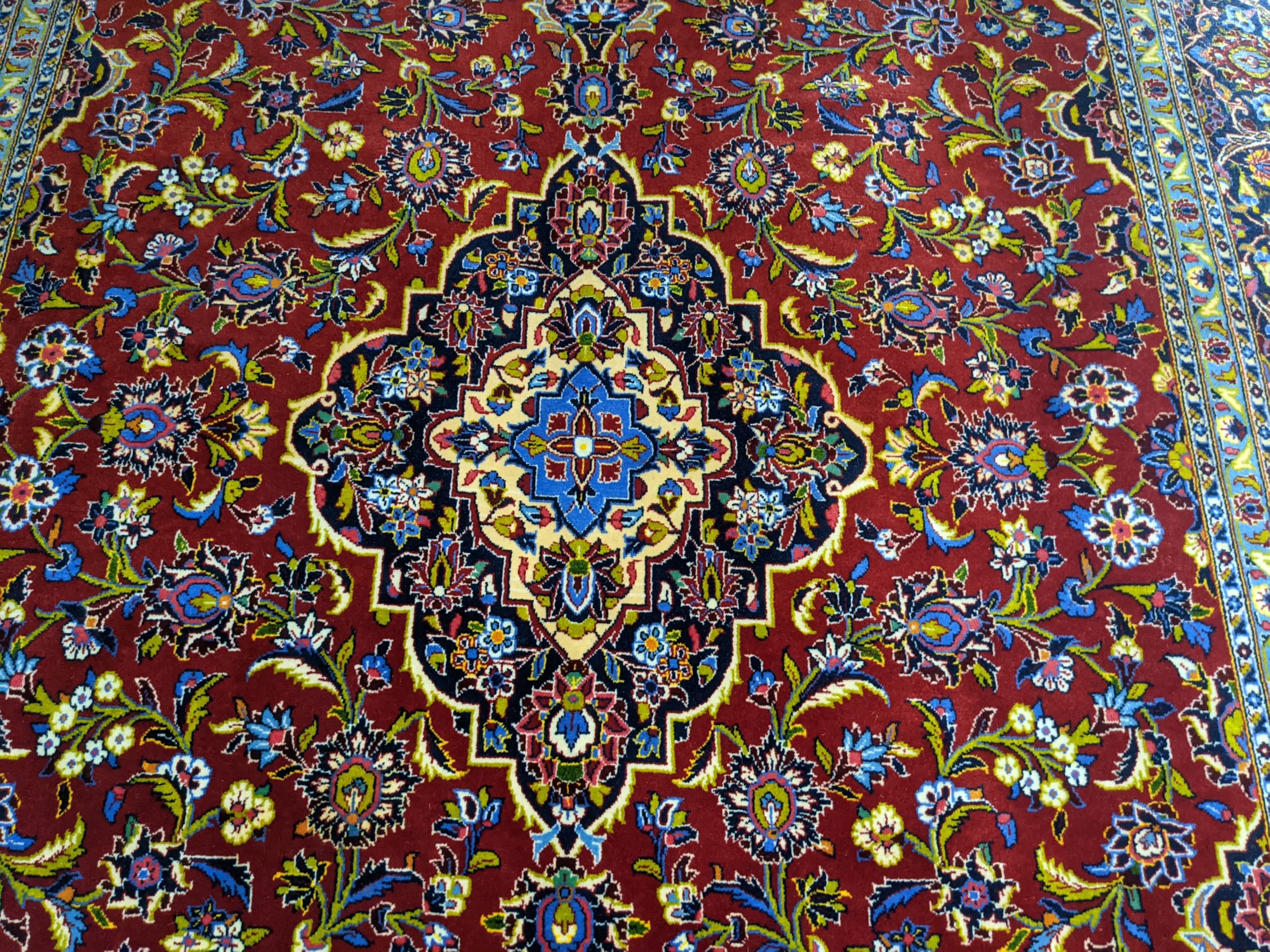 Kashan Persian Rug, 6'8" x 9'9"