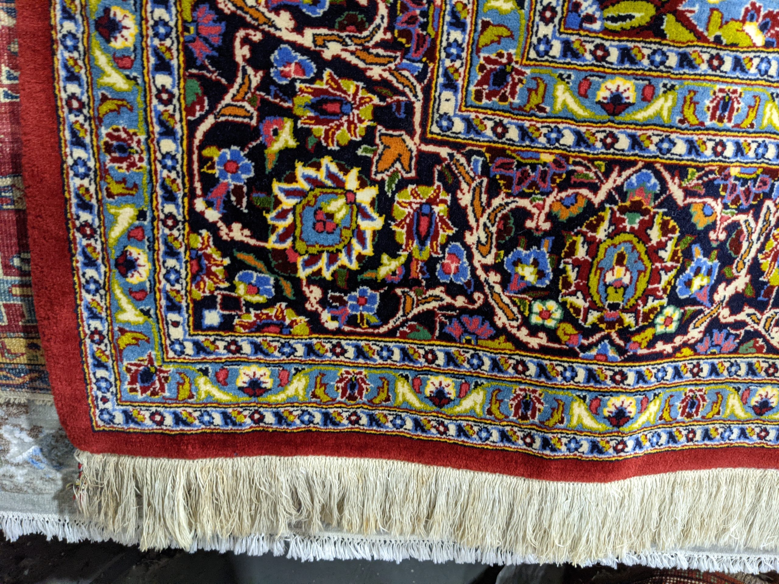 Kashan Persian Rug, 6'8" x 9'9"