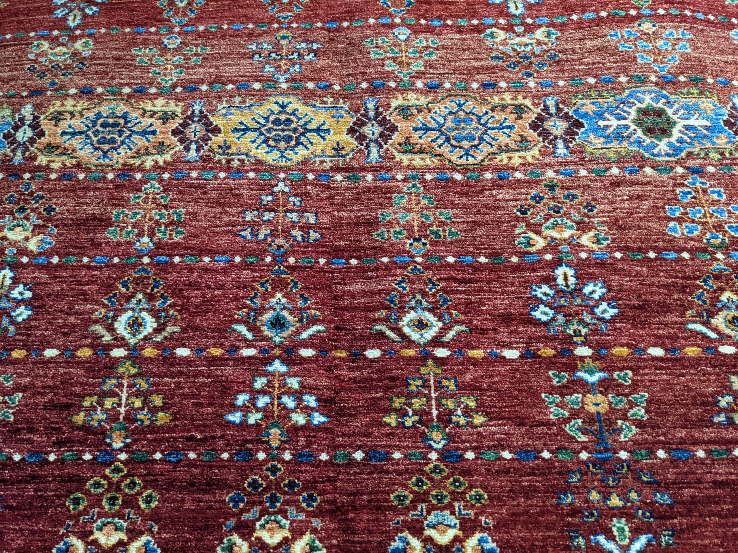 Hand-Knotted Kelim-Style Rug