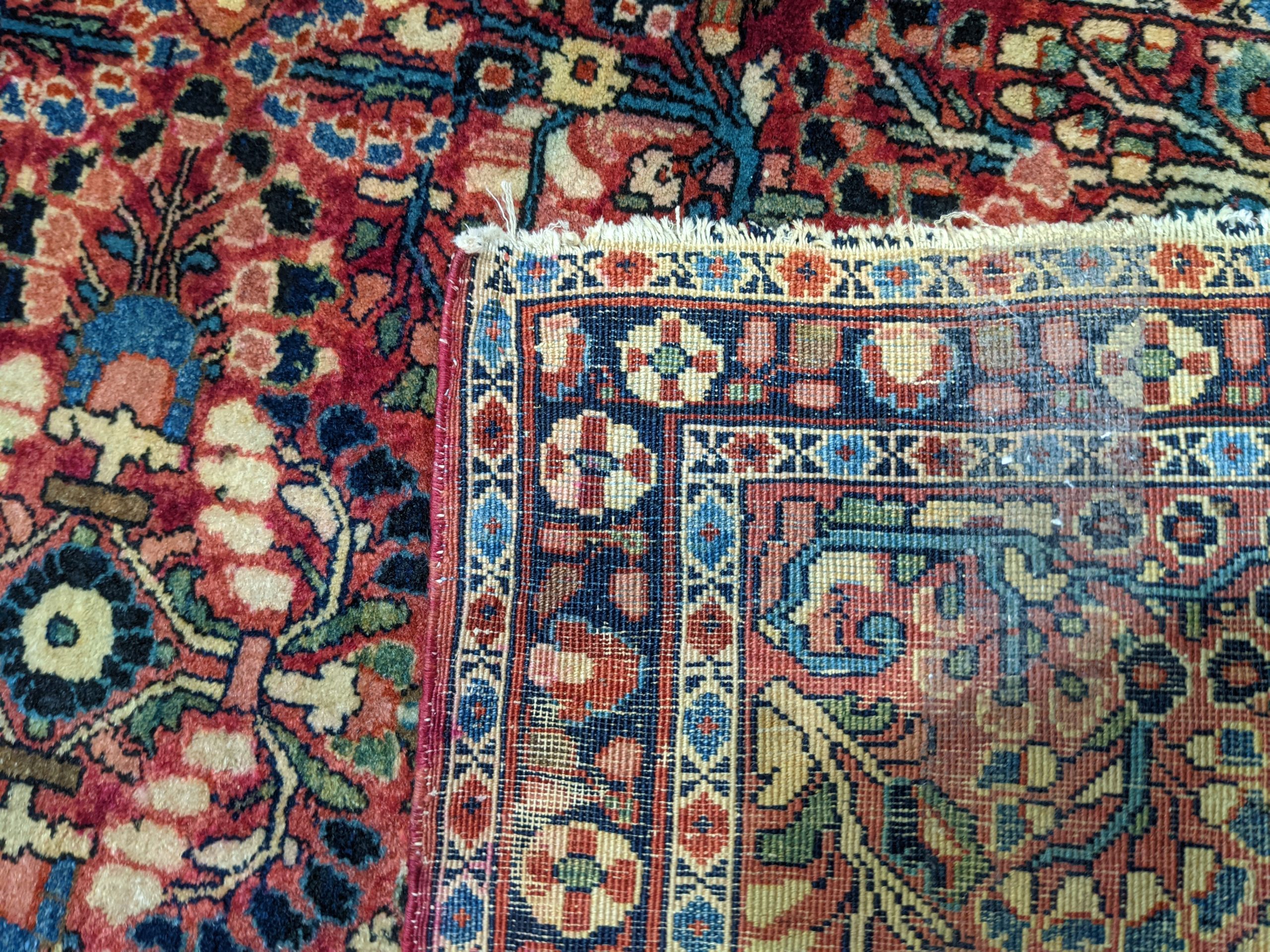 Antique 1920s Sarouk Persian Rug