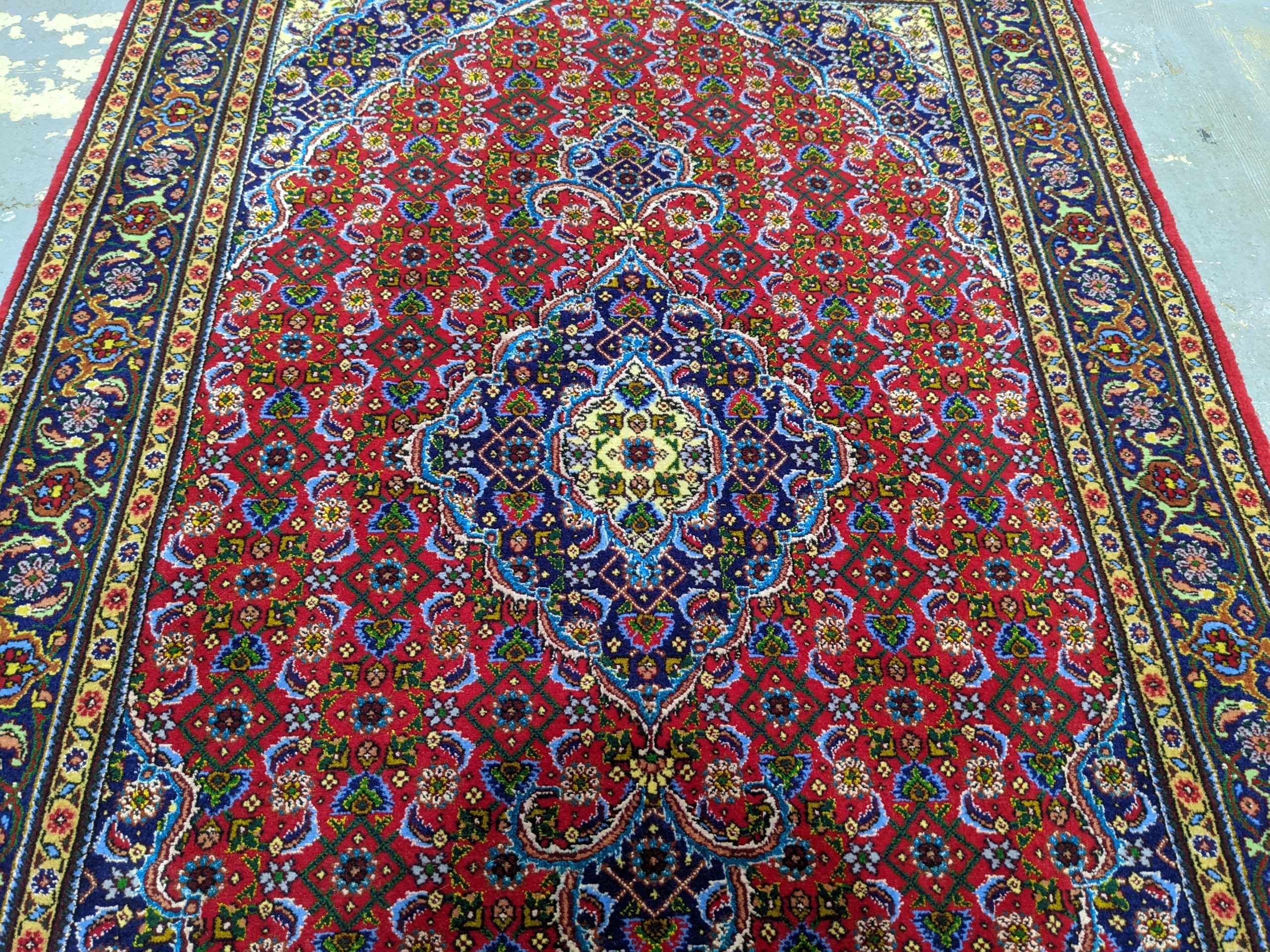 Iranian Mahi Tabriz Rug