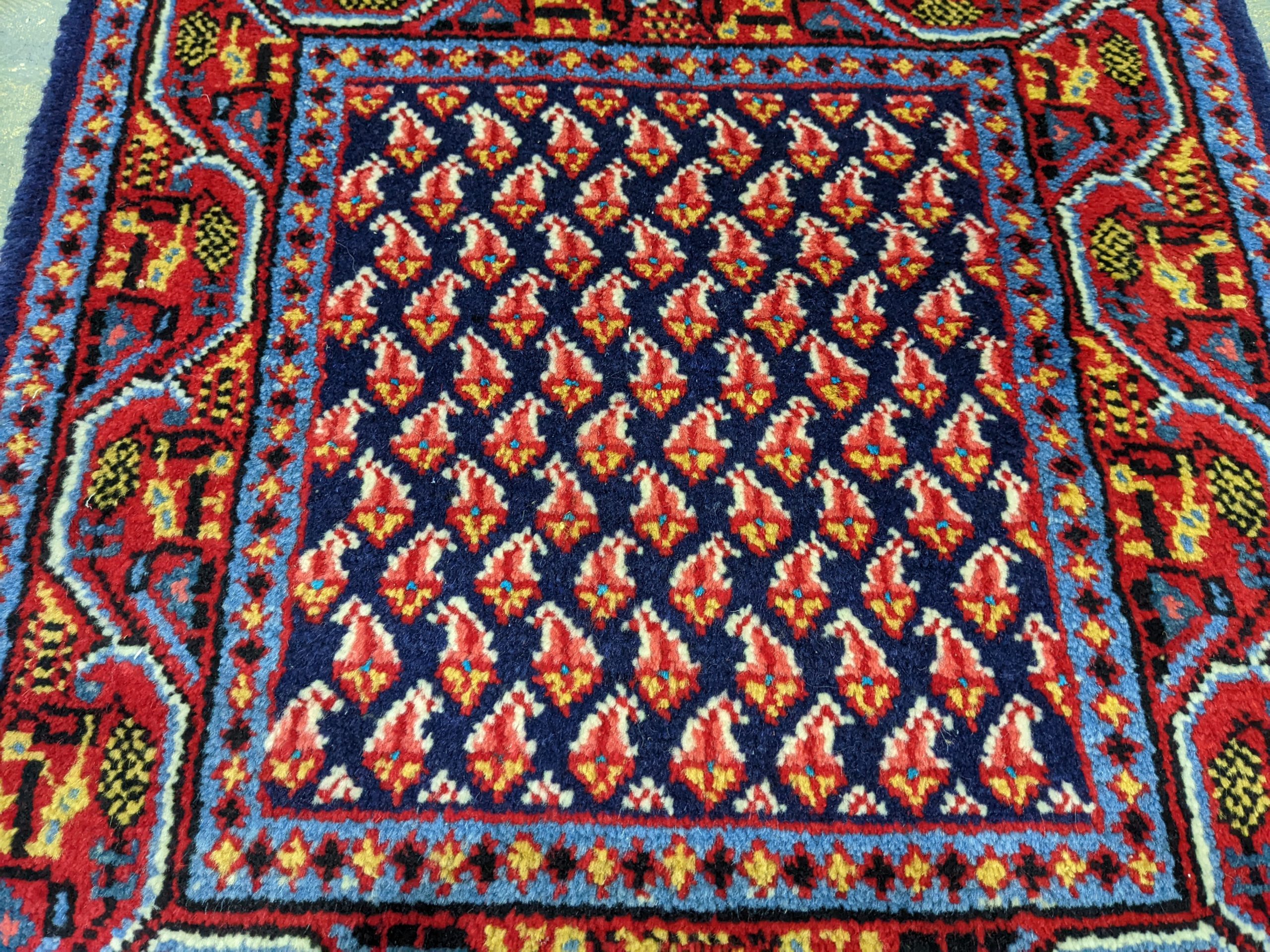Square Mir Sarouk Persian Rug