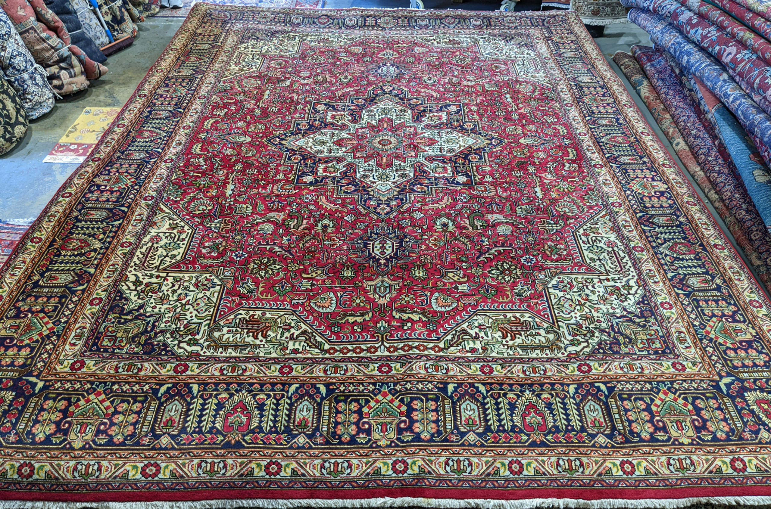 10x13 Tabriz-Heriz Persian Rug