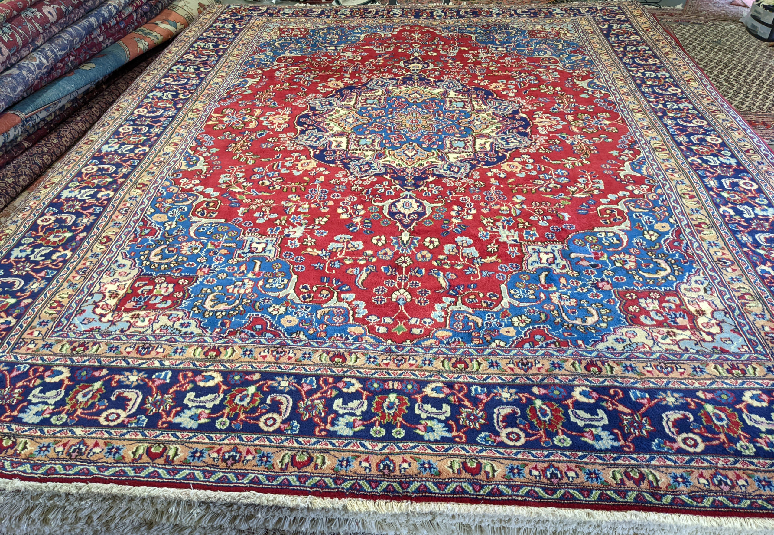 9'9" x 13' Sabzevar Persian Rug