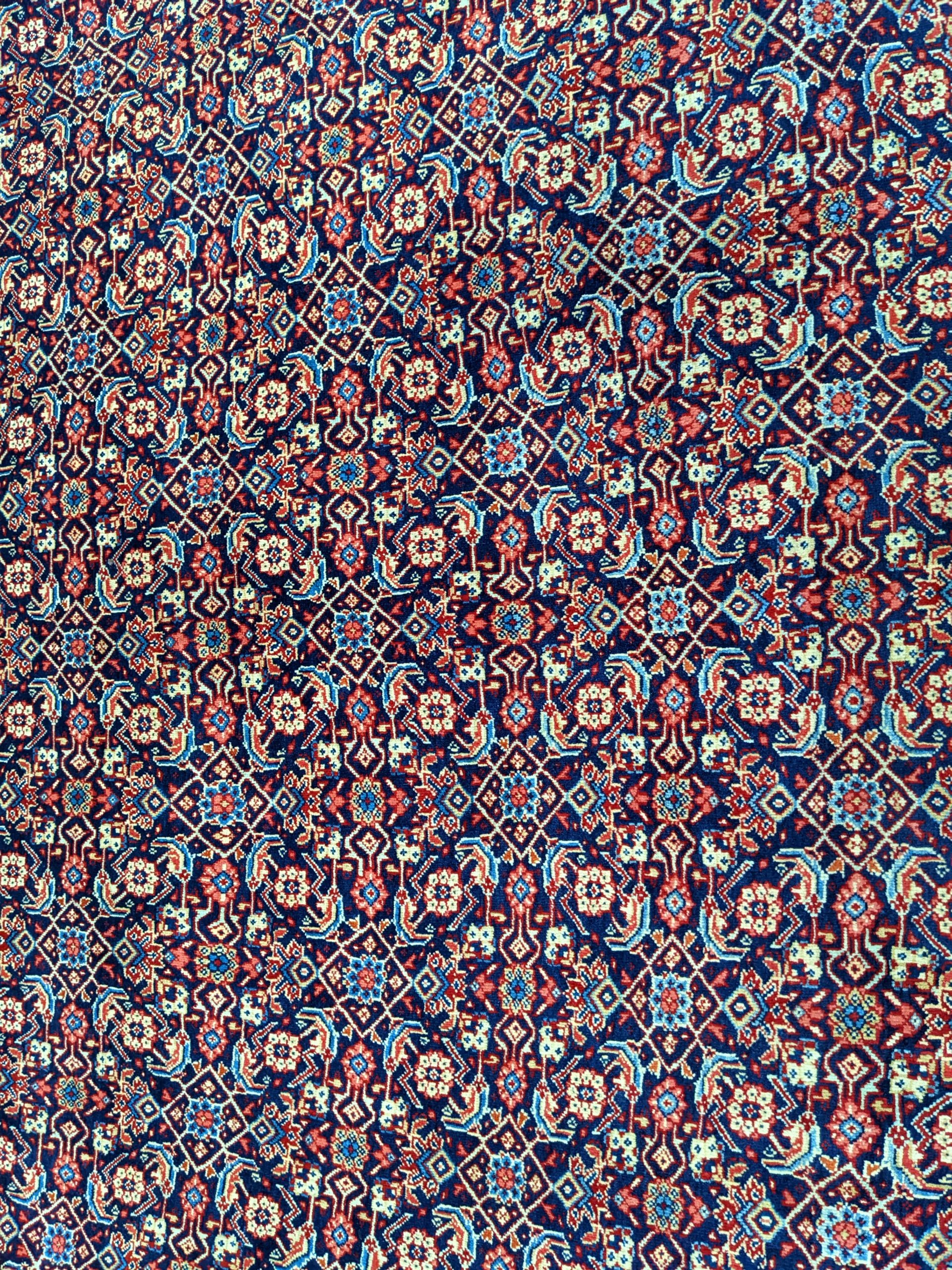 Room-Sized Herati Sarouk Rug