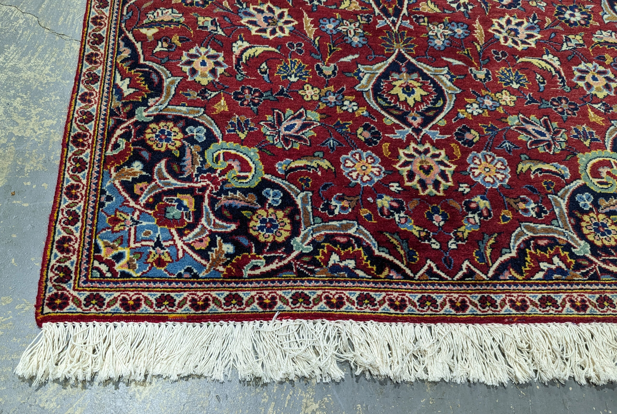 Vintage Kashan Persian Rug