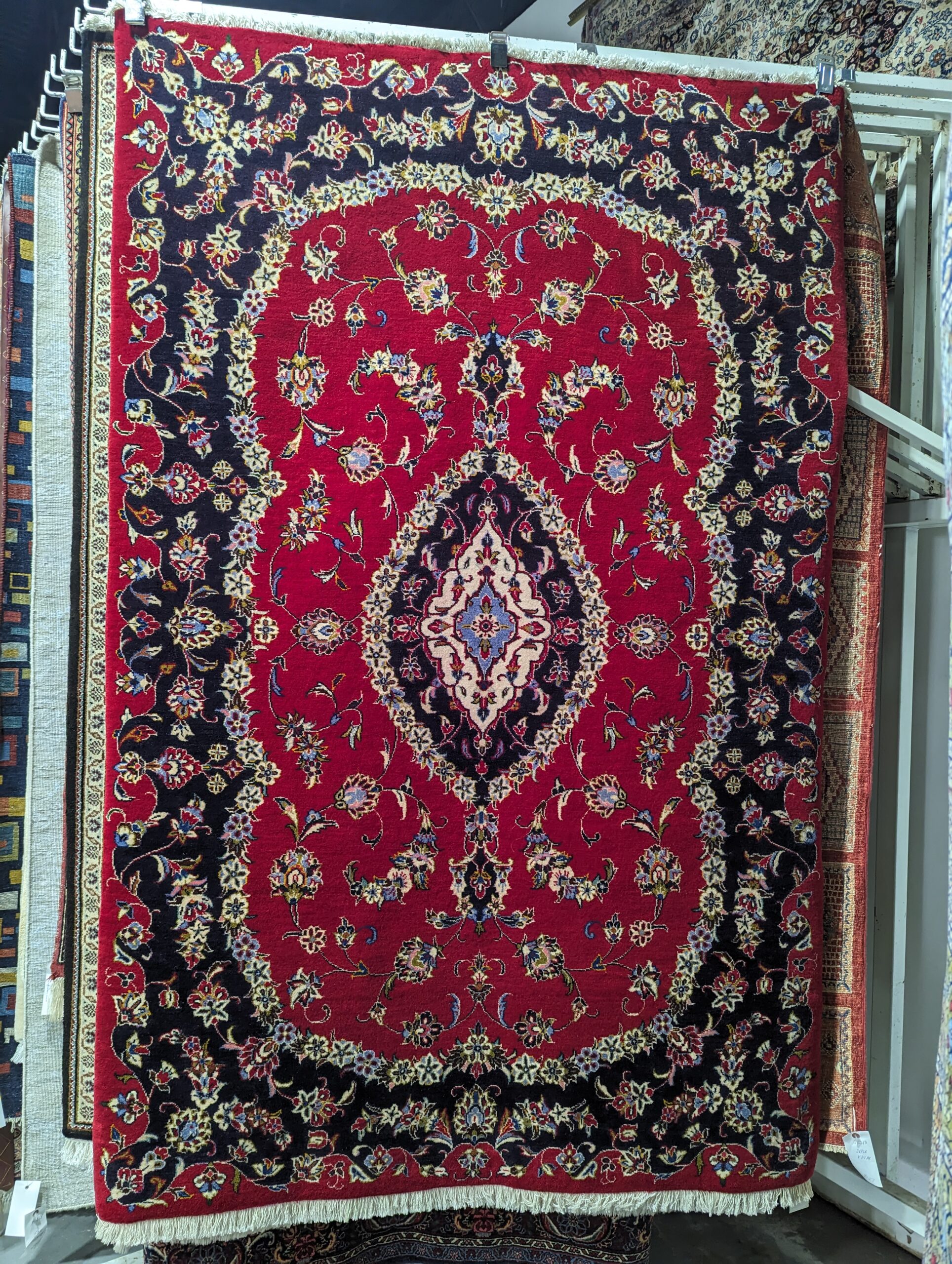 4'6" x 7'3" Kashan Persian Rug
