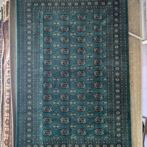 5x8 Green Bokara Rug