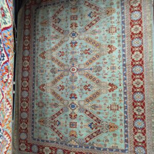 9x12 Antique-Style Blue-Green Rug