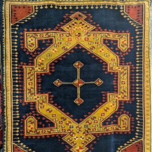 5.9 x 6.4 Turkish Gabbeh-Style Rug