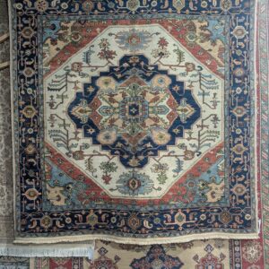 6' Square Serapi Heriz-Style Rug