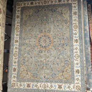 8x10 Grey Indo-Nain Rug