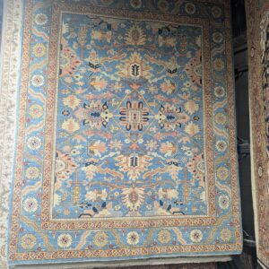 8x10 Blue Afghan Serapi Rug