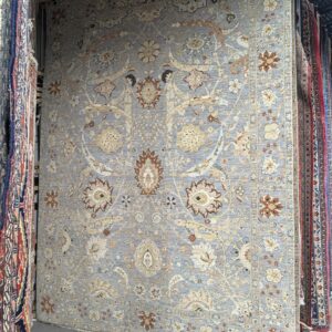 9'2"x12'5" Indian Tabriz Rug