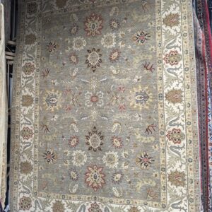 9'2"x12'1" Indian Tabriz Rug