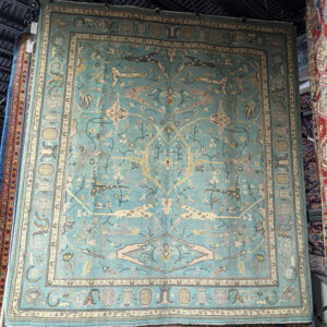 8'2" x 9'1" Oushak-Style Pakistani Rug